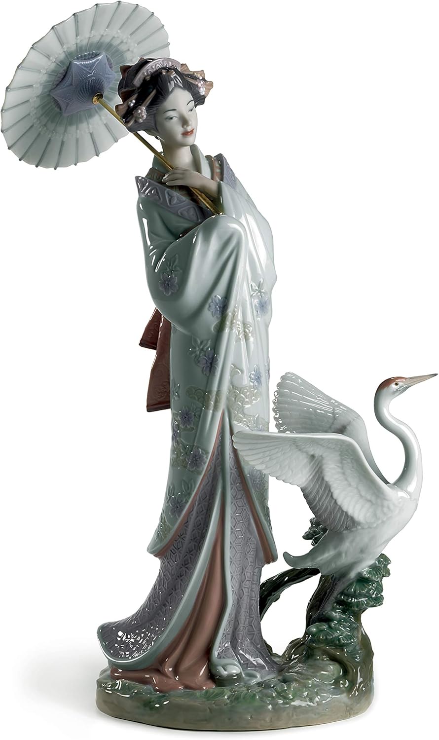 LLADRÓ Frauen-Figur Japanische Darstellung. Frau. Porzellan.