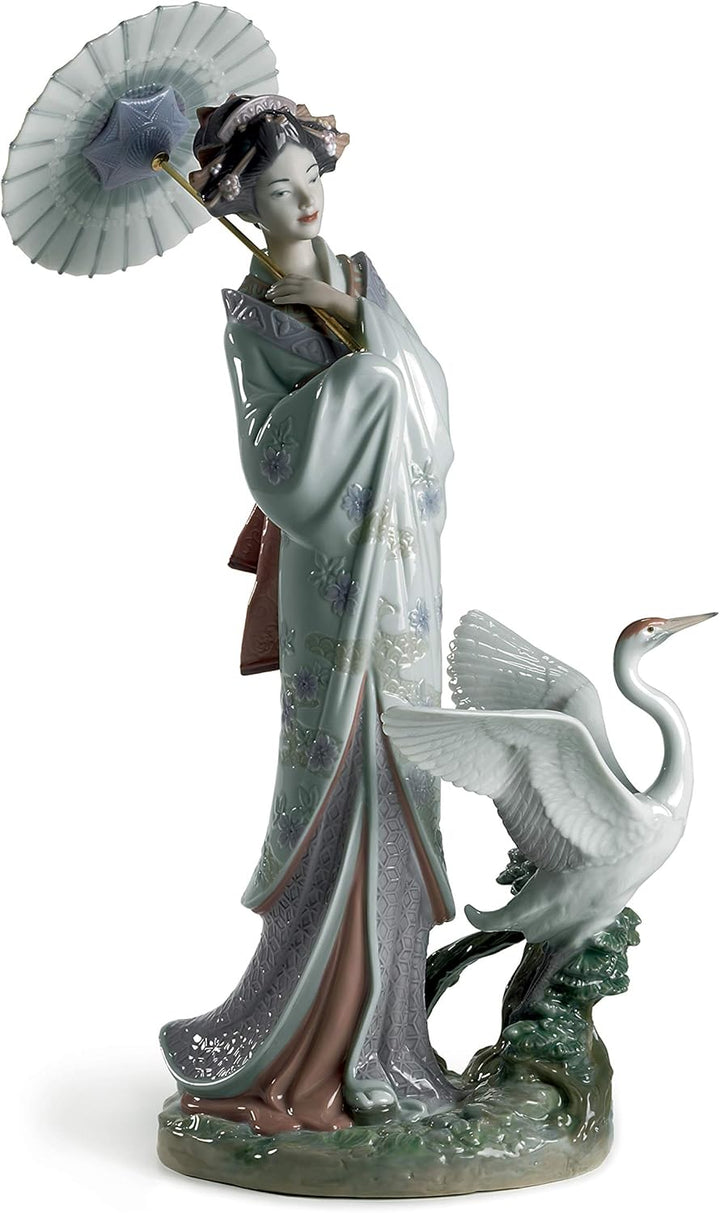 LLADRÓ Frauen-Figur Japanische Darstellung. Frau. Porzellan.