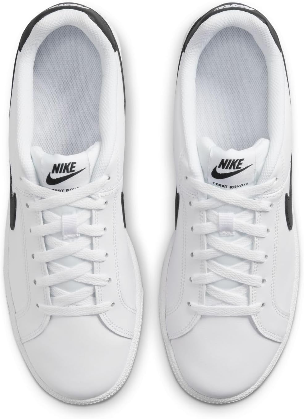 Nike Herren Court Royale Sneaker 41 EU White Black, 41 EU White Black