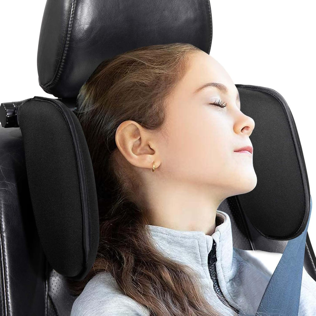 Spurtar Kopfstütze Auto Kinder Nackenkissen Auto Höhe einstellbar, 360 °Rotation, Weichem Gedächtnis
