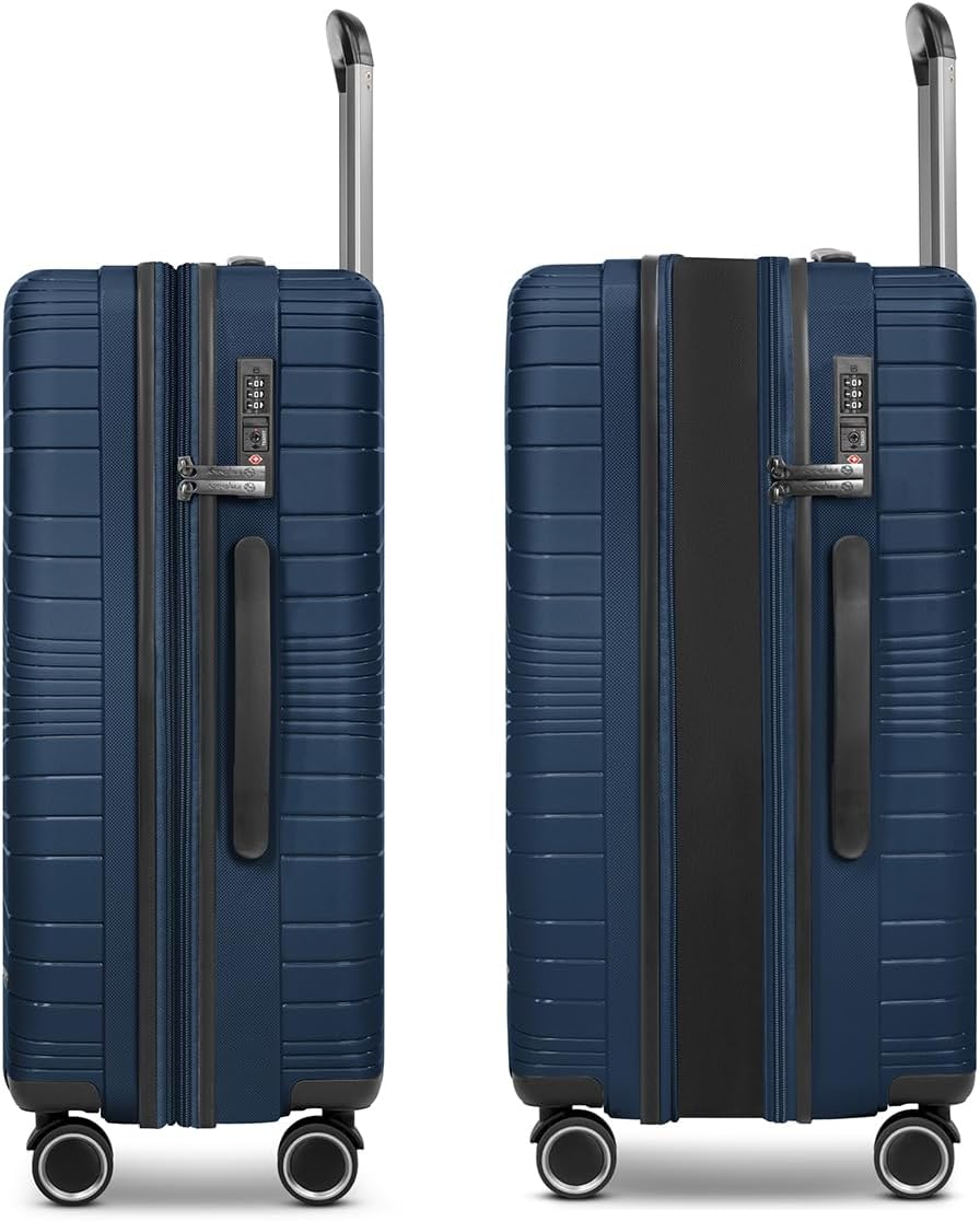 Franky Dallas 3.0 Hartschalen-Koffer gross | Reisekoffer - Trolley ausgestattet mit 4 Rollen, einem