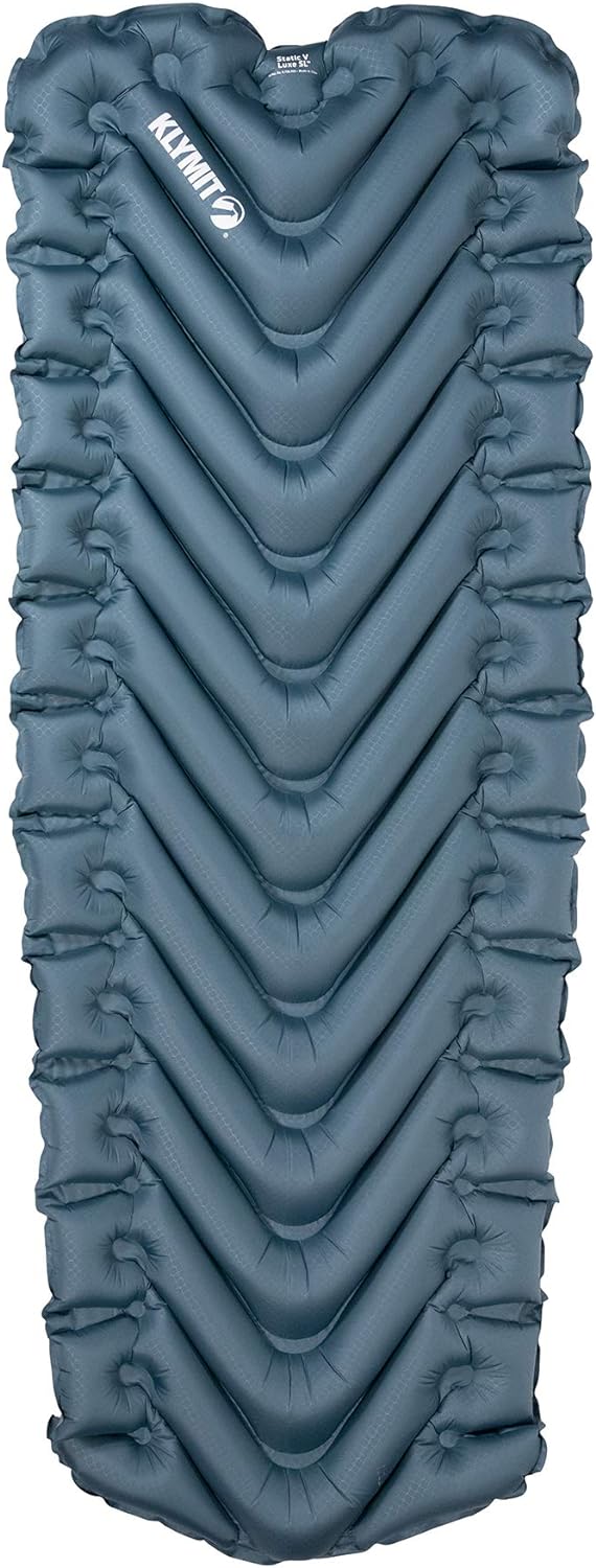 KLYMIT Static V Luxe SL, Isomatte, extra breit, Bester Komfort für Auto-Camping, Reisen und Rucksack