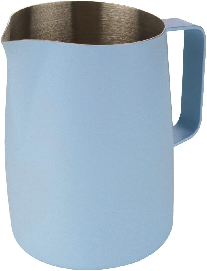 Dianoo Milchaufschäumkrug mit Griff, 600 ml, Edelstahl-Dampfkrug, Espresso-Milchaufschäumer, Tasse f