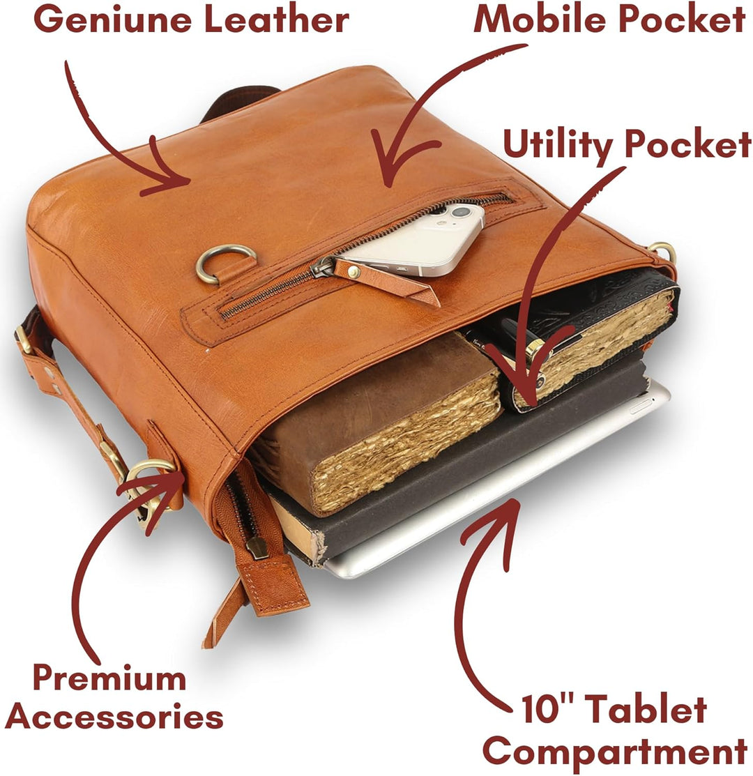 URBAN LEATHER Extra grosse Crossbody Umhängetaschen Geldbörsen für Frauen &amp; Mädchen, Echtes Leder Vi