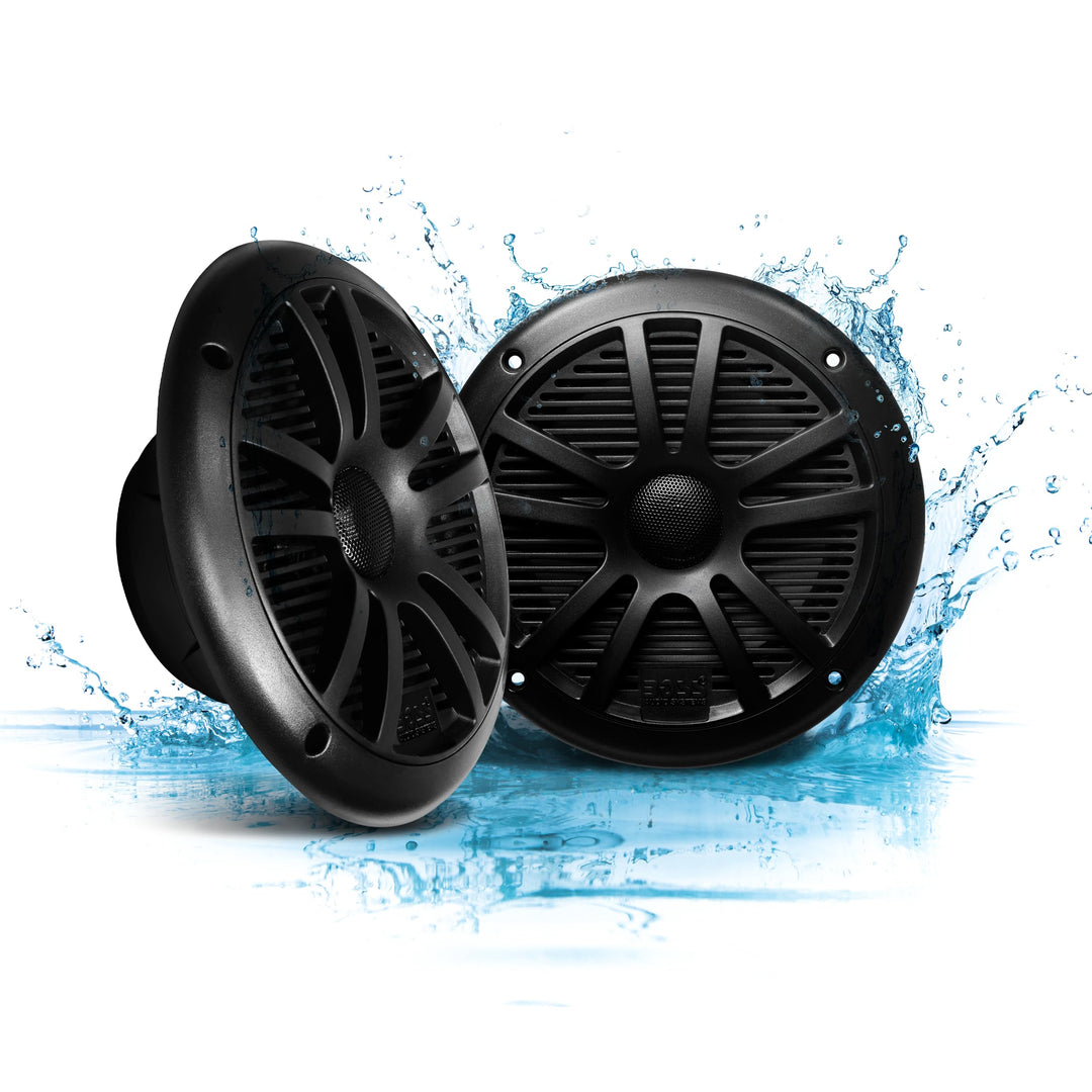 Boss Audio Systems MR6B 2-Wege-KFZ-Lautsprecher (2-Wege, 89 dB, 80-20.000 Hz, 16,5 cm, 5,55 cm) 16,5