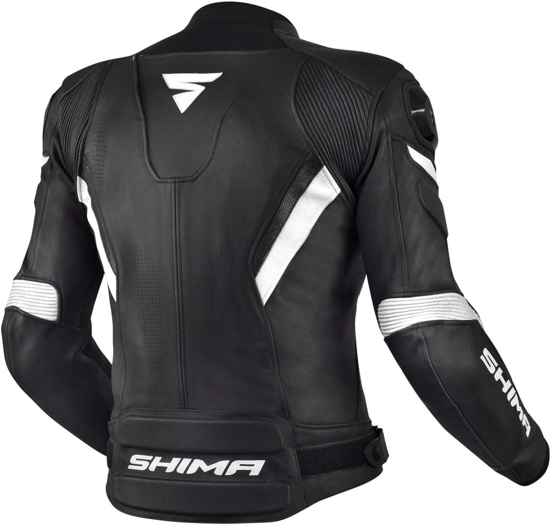 SHIMA CHASE Motorradjacke Herren -Sport Biker Lederjacke Männer Belüftet Sommer mit Schulter Schleif