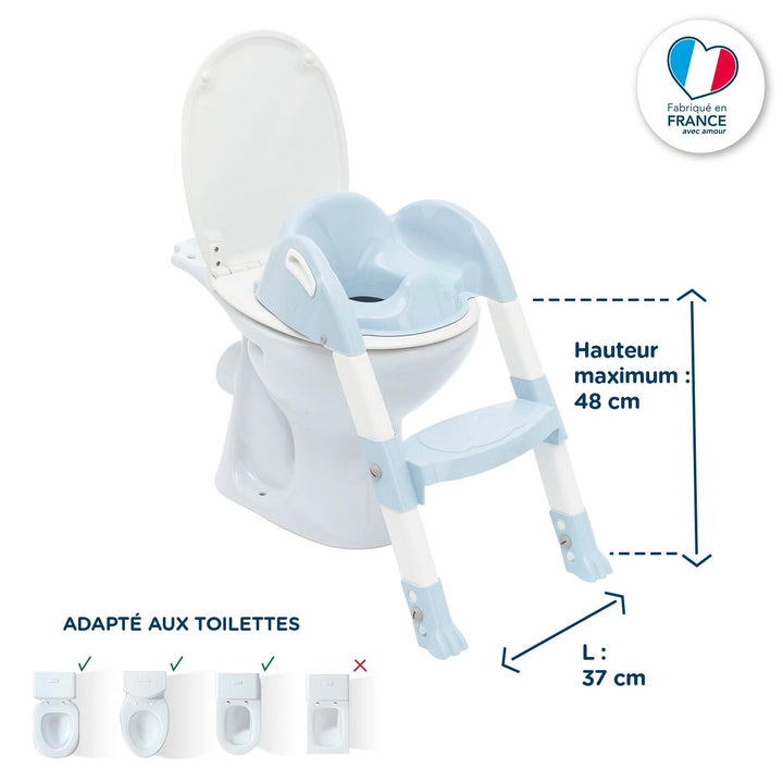 Thermobaby Kiddyloo Toilettensitzverkleinerer Blue Flower Blume/Blau, Blume/Blau