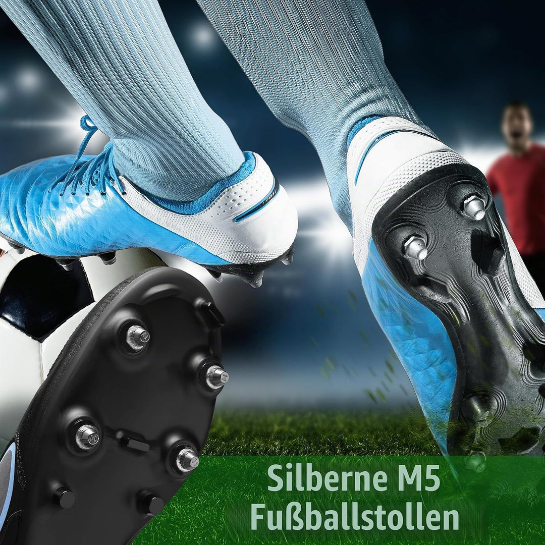 Fussball Schraubstollen Kompatibel mit Nike Ersatzstollen, 12 Stück Schraubstollen Fussball, 2 Gröss