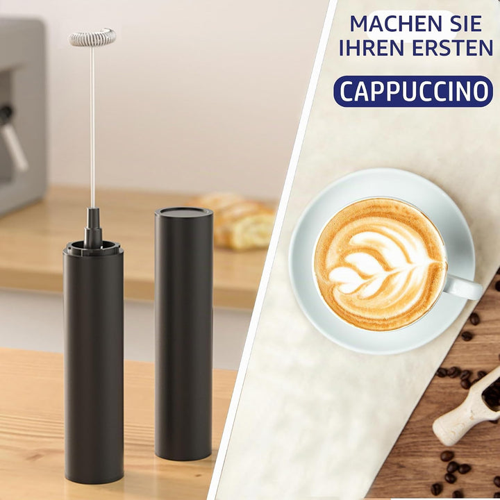 Wiederaufladbarer Handmilchaufschäumer, leistungsstarker Handkaffeeaufschäumer mit USB-Milchschaumbe