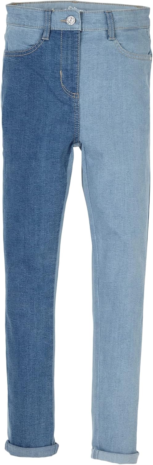 s.Oliver Junior Girl's Hose lang Treggings Pants, Light Blue Stretch, 170