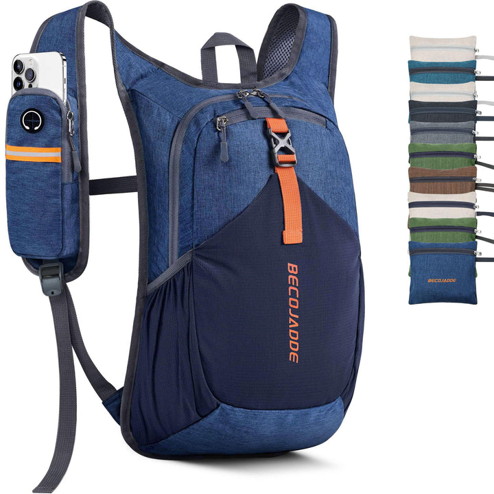 15L Wanderrucksack Herren Kleiner Rucksack Damen Leichter Daypack Tagesrucksack Faltbarer Trekkingru