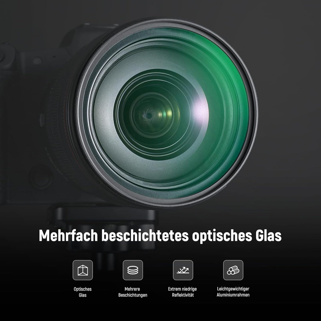 NEEWER 46mm Black Diffusion 1/4 Filter, Traumhafter weicher filmischer Kamera Objektiv Effektfilter