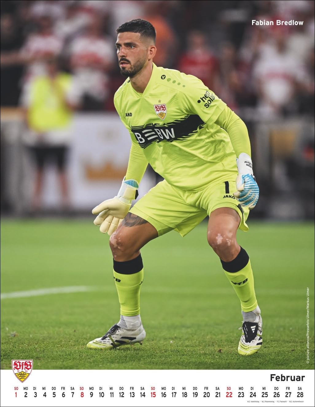 VfB Stuttgart Posterkalender 2026: Die Fussballstars im Poster-Format. Wandkalender mit den besten S