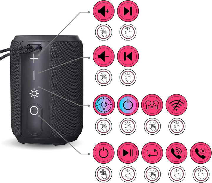 RICHEN Bluetooth Soundbox"Smart Fire" - Knister-Soundbox für Elektrokamin - mit Lautsprecher und