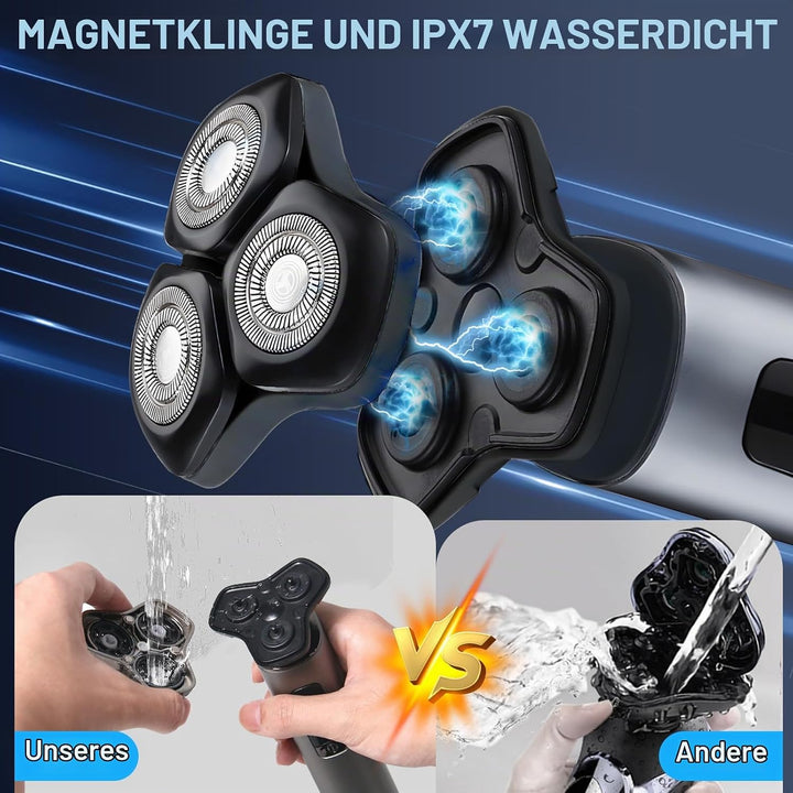 Rasierer Herren Elektrisch 4-in-1, 3D Elektrorasierer Herren