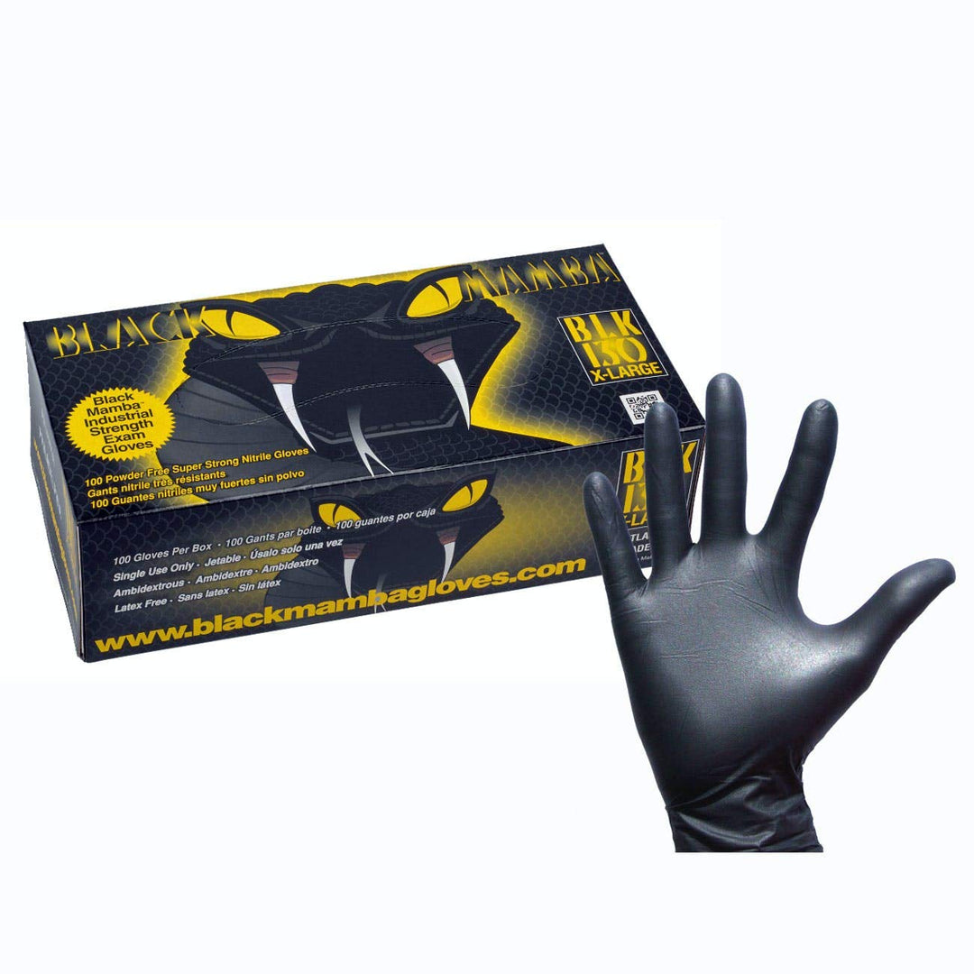 Black Mamba Nitrilhandschuhe/Werkstatthandschuhe, Box mit 100 Stück L (100er Pack), L (100er Pack)