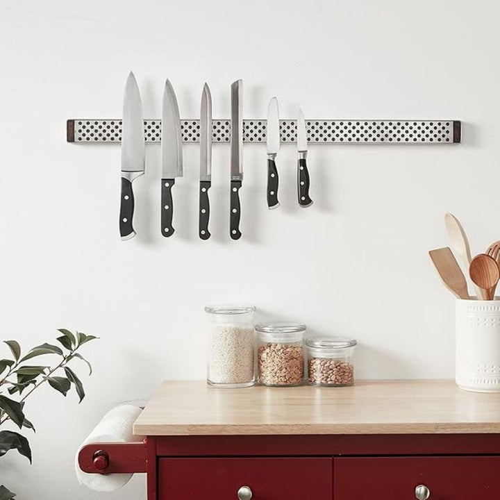 Global G4250 Magnetische Messerleiste, Edelstahl, 50 cm (G-42/50)