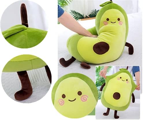 Tikwisdom Avocado, Alligatorbirne, grüne Avocado, Simulation Avocado, Plüschtier, Puppenschlafkissen