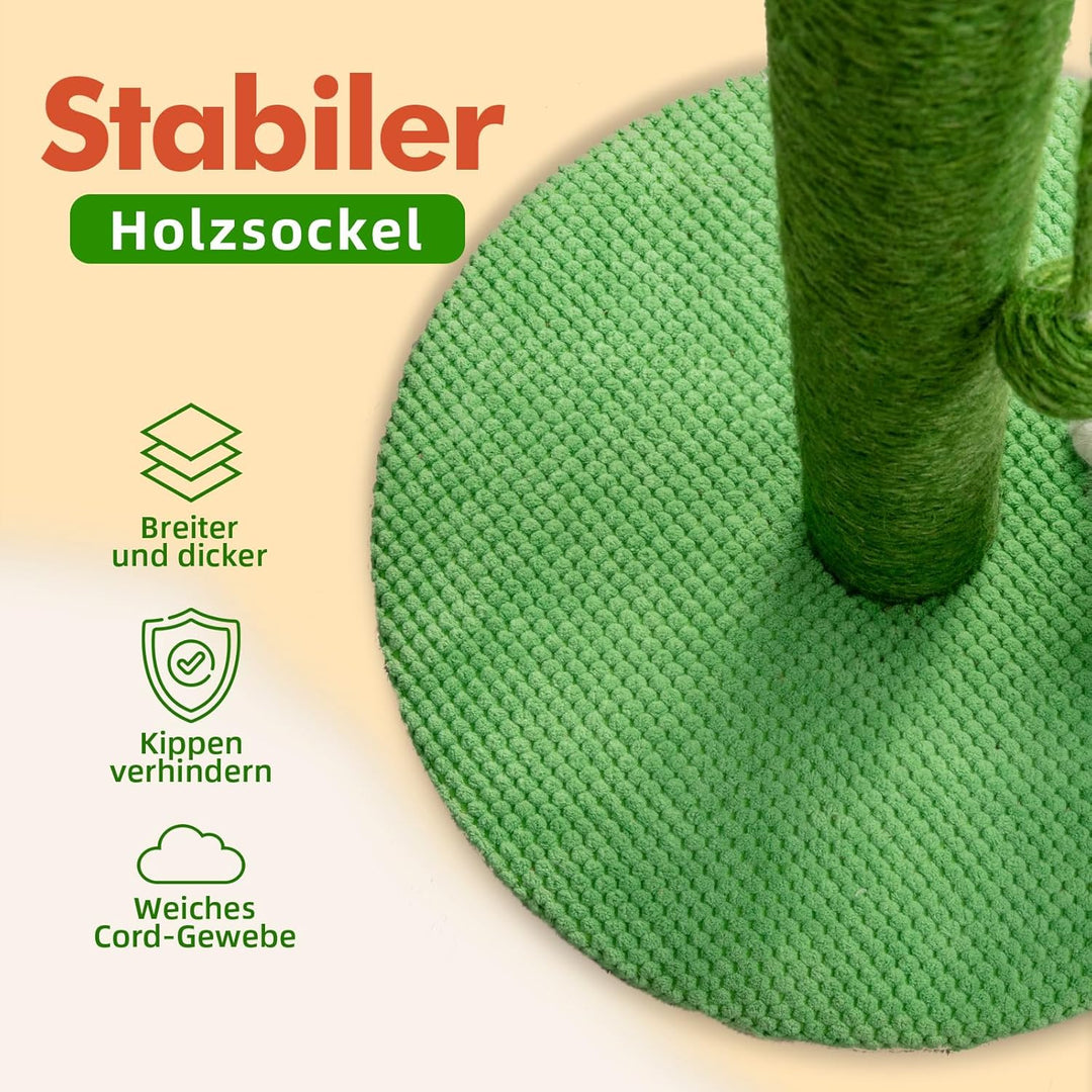 Mora Pets Kratzstamm 83 cm Kratzsäule Kaktus Kratzbaum Klein Kratz Kaktus für Katzen Cat Scratching