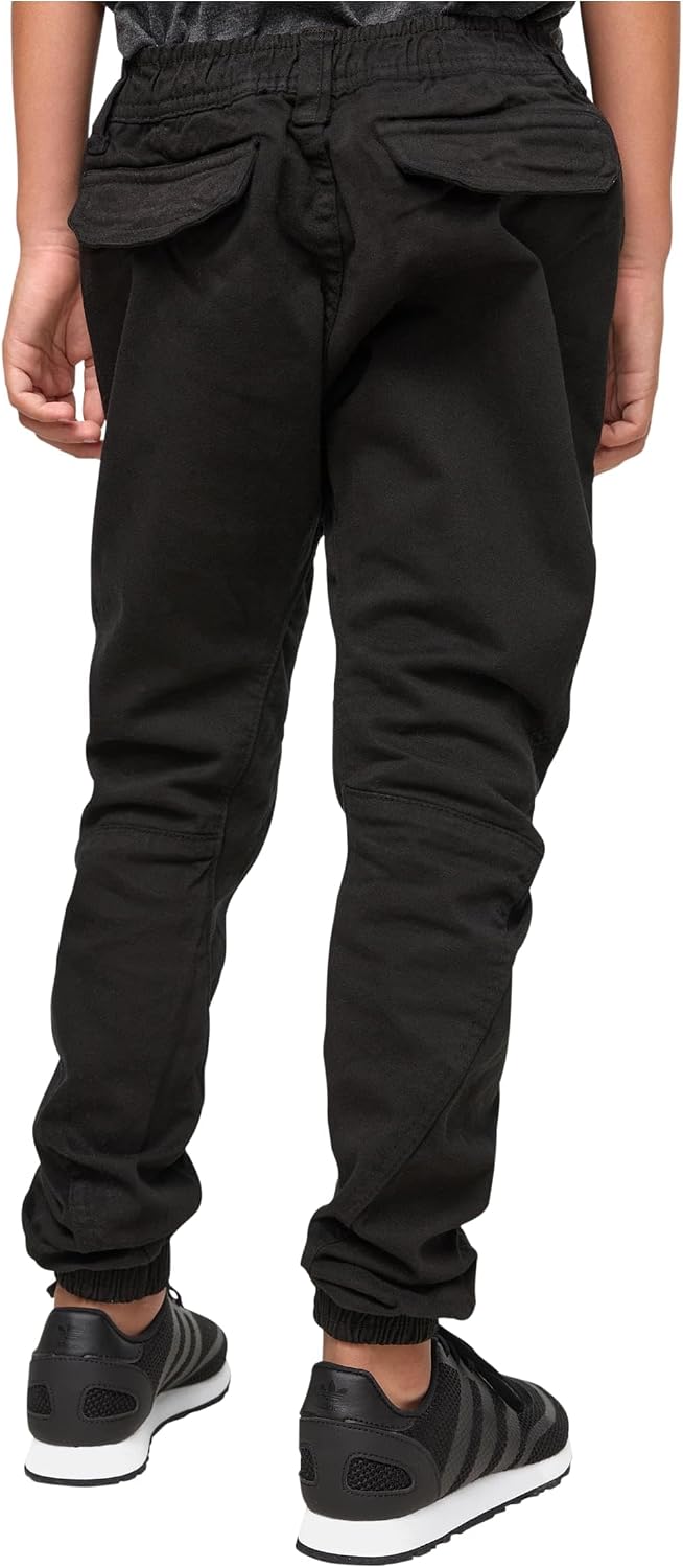 Urban Classics Jungen Hose Boys Stretch Jogging Pants mit elastischen Bündchen, Buben Jogginghose er