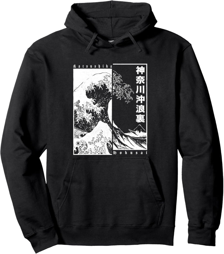 Japanische Welle Japan Style Die Grosse Welle Vor Kanagawa Pullover Hoodie