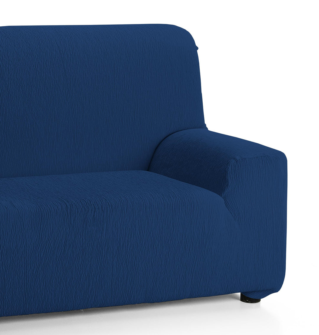 Martina Home Elastischer Sofabezug Modell Emilia 2 Plätze Marineblau 2 Sitzer Marineblau, 2 Sitzer M