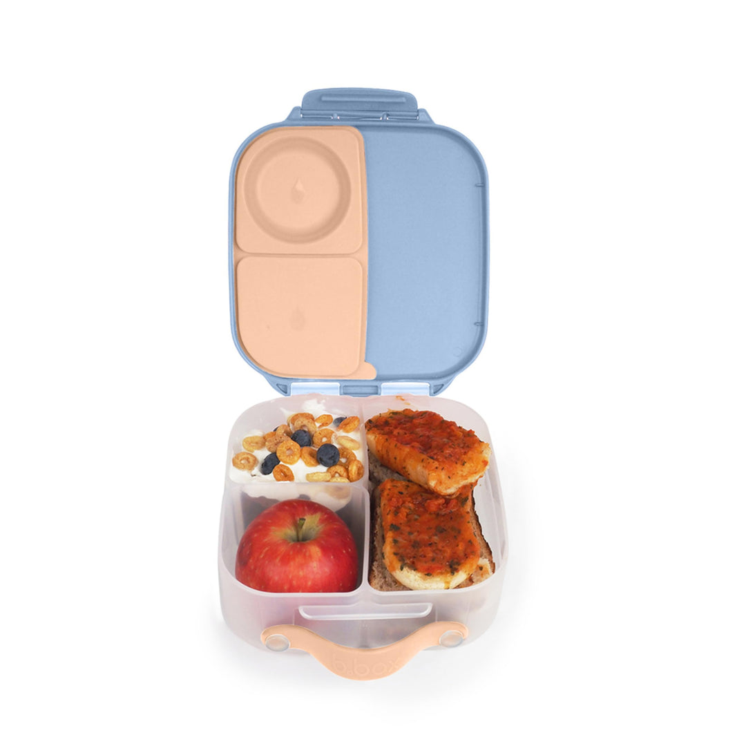 b.box Mini Brotdose für Kinder mit Fächern | Bento Box, 3 Fächer (2 Auslaufsicher) | Lunchbox für Ge