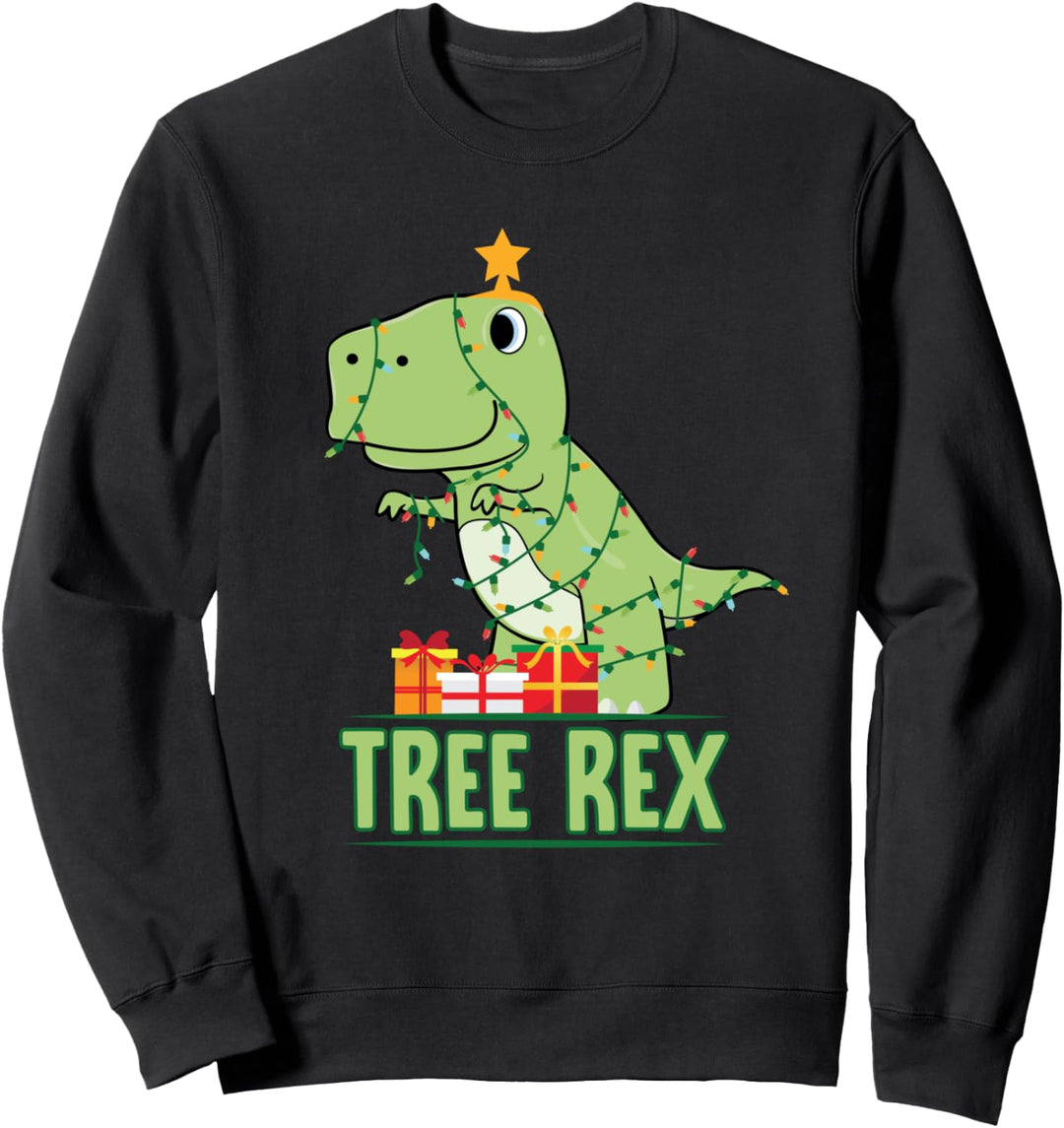 Tree Rex Cute Christmas Dinosaur Sweatshirt