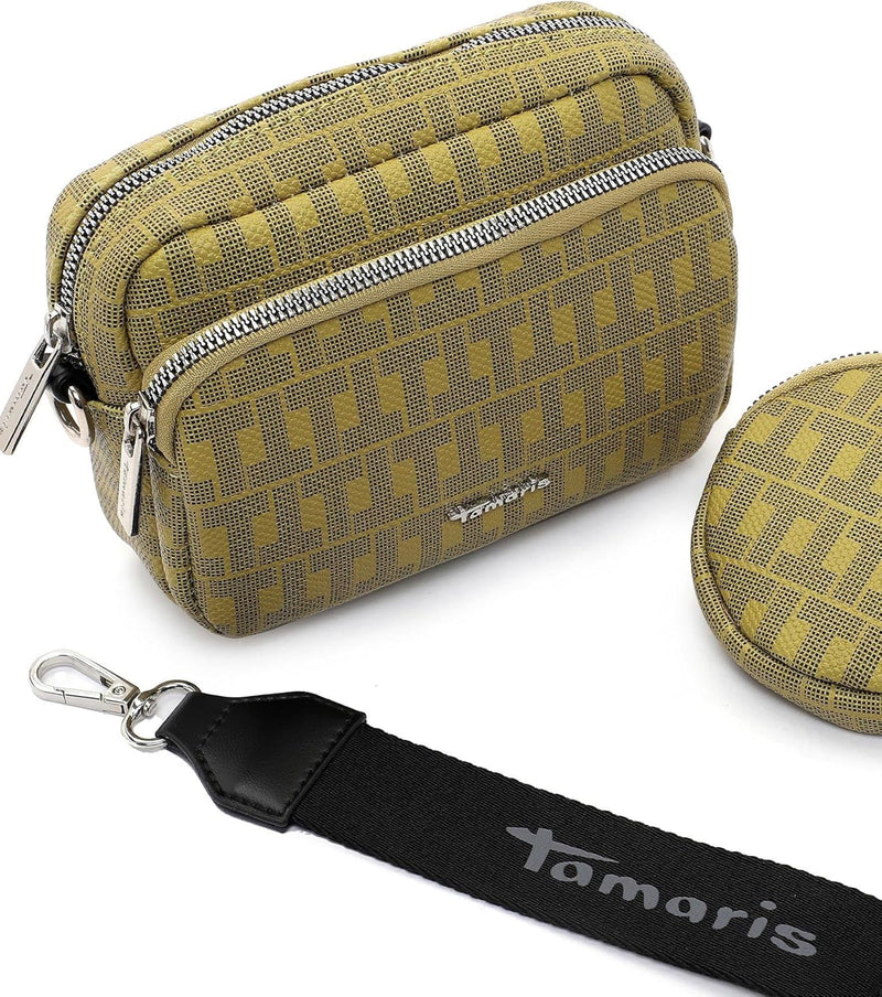 Tamaris Umhängetasche Jody 31981 Damen Handtaschen Ornament Einheitsgrösse Oliv Oil 966, Einheitsgrö