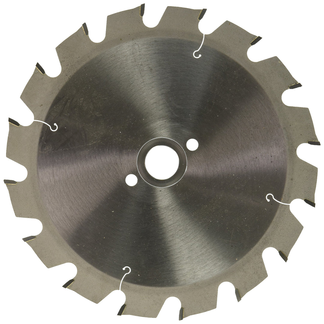 Edessö 14019020 HM-Kreissägeblatt Profi-Grobzahn HW, Z=16 F, 190 x 2,6/1,6 x 30/20 mm, Silber