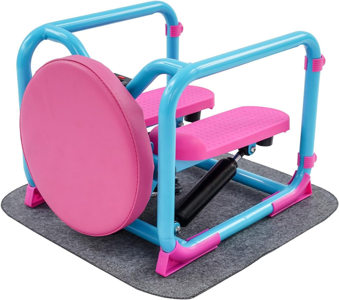 Stepper mit Drehscheibe, Trainingsgerät für Zuhause &amp; Fitness | 100kg Belastbarkeit, LED-Display, hy