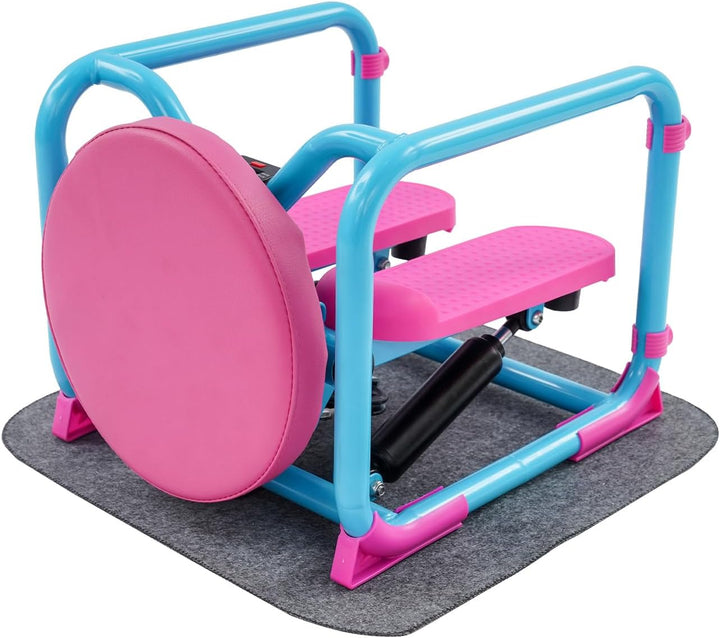 Stepper mit Drehscheibe, Trainingsgerät für Zuhause &amp; Fitness | 100kg Belastbarkeit, LED-Display, hy