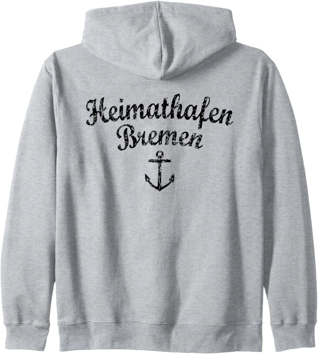 Heimathafen Bremen (Vintage/Schwarz) Boot & Segel Bremen Kapuzenjacke