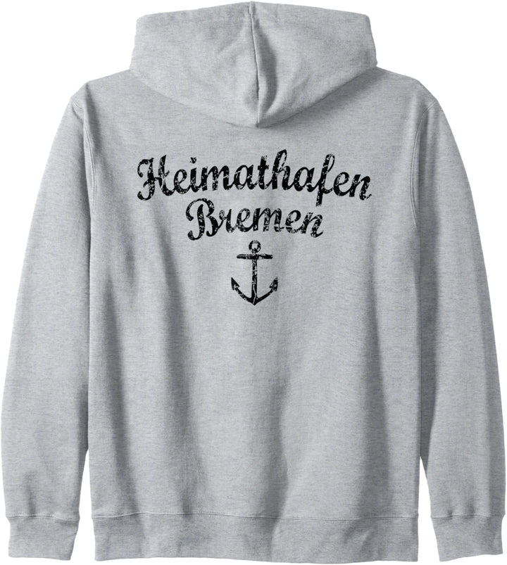 Heimathafen Bremen (Vintage/Schwarz) Boot & Segel Bremen Kapuzenjacke