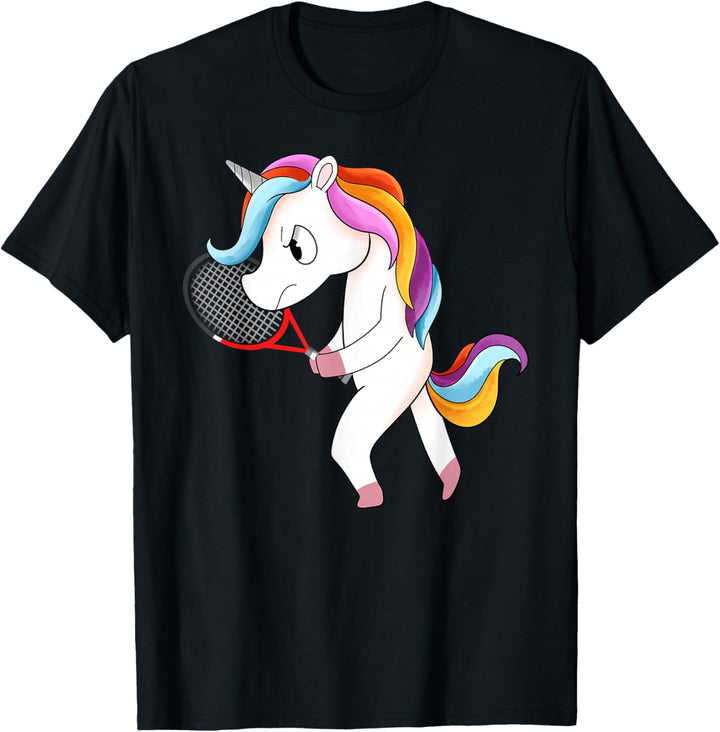 Einhorn spielt Tennis T-Shirt