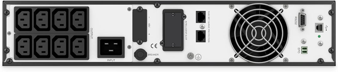 DIGITUS Unterbrechungsfreie Stromversorgung – OnLine USV-System – 2 kVA 2 kW – 8 C13 Steckdosen – UP