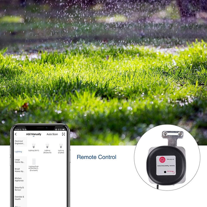 WiFi-Ventilsteuerung, Smart WiFi Steuerung Wasser/Gasventil 2.4GHz Kompatibel mit iOS/Android，Kompat