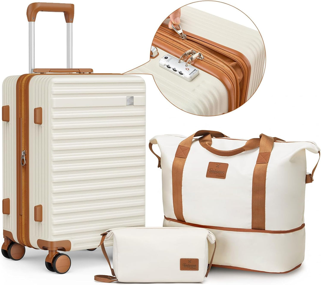 Joyway Hartschalen Koffer Set 3 Stück,Handgepäck Reisekoffer 4 Rollen Leicht, Rollkoffer mit Trolley