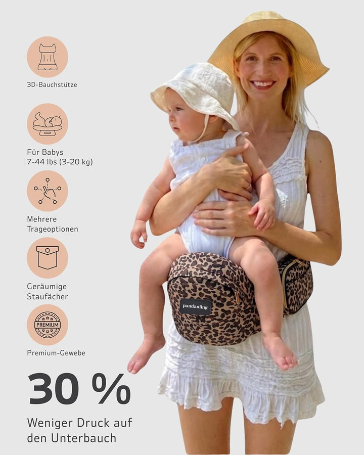 Hüfttrage mit Verlängerung & Baby Hüftsitz - Mom's Choice Award Gewinner, Sicherheitsgeprüfte Hüfttr