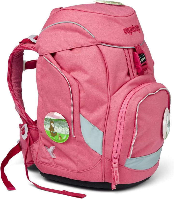 ergobag Kollektion 2020 Schulranzen-Set, OneSize Lamas in Bärjamas - Rosa, Lamas in Bärjamas - Rosa