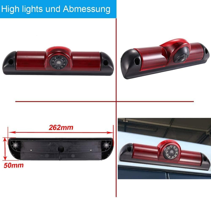 Auto Dritte Dach Top Mount Bremsleuchte Kamera Bremslicht Rückfahrkamera für Citroen Jumper/FIAT DUC