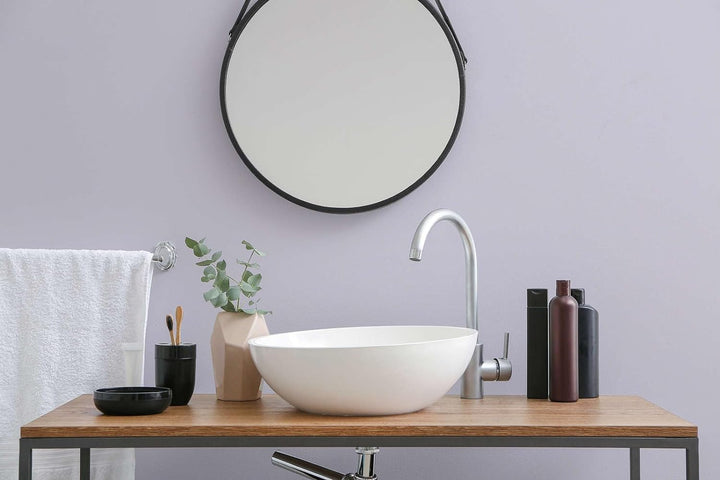 New Walls Premium Wandfarbe Violett, Flieder Liquid Luxury Dispersionsfarbe für Innenräume – 1 L 100