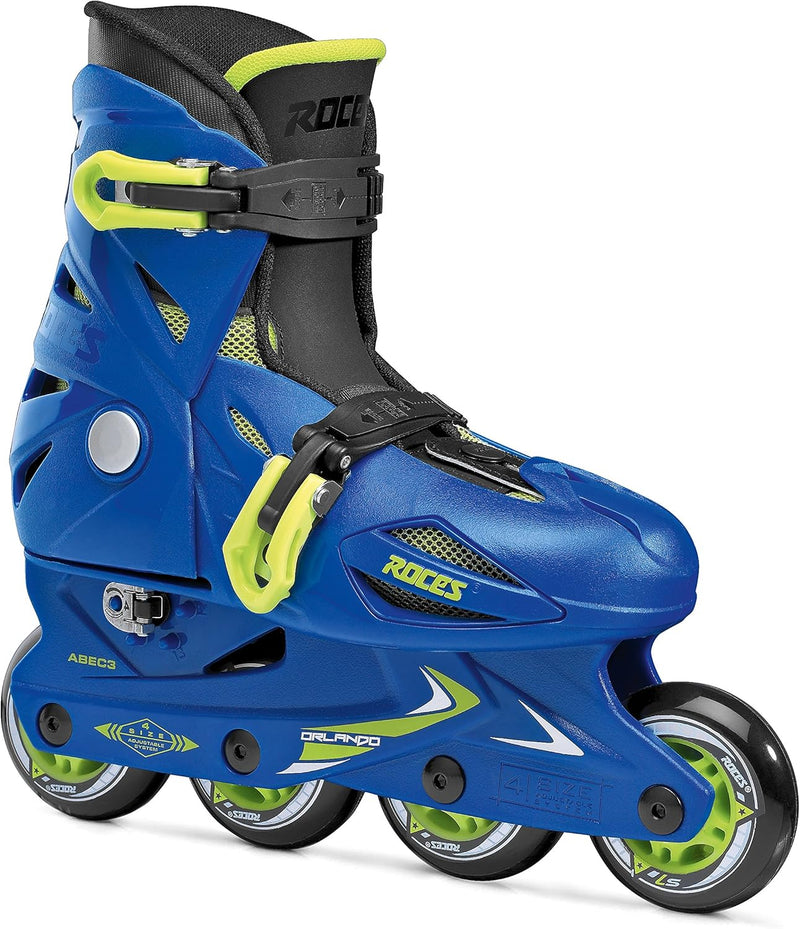 Roces Kinder Inline-skates Orlando 3 30-35 blue-lime, 30-35 blue-lime