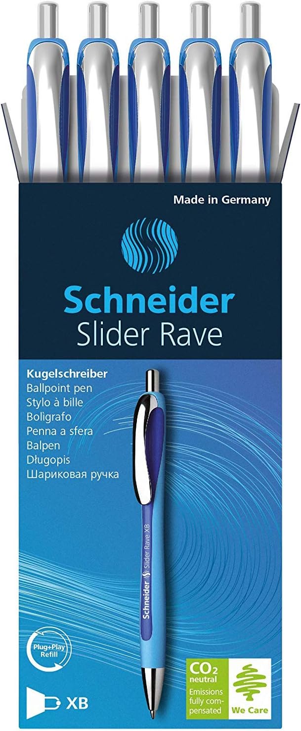 Schneider Slider Rave XB Kugelschreiber (Strichstärke: XB, dokumentenechte Mine, Made in Germany) 5