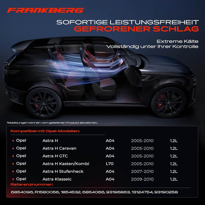 Frankberg Klimakompressor Klimaanlage Kompatibel mit Astra H A04 1.3L 2005-2010 Astra H GTC L08 1.3L