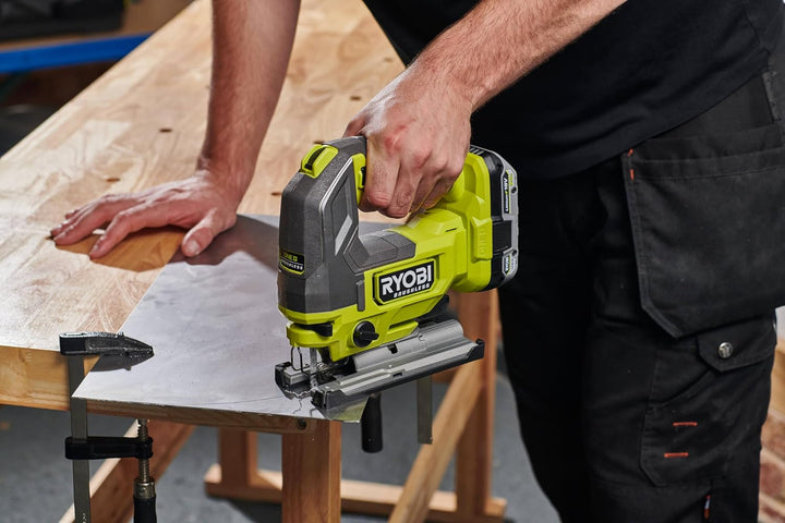 RYOBI 18 V ONE+ Brushless Akku-Stichsäge RJS18BL-0, 25 mm Hublänge, Pendelhub, ohne Akku und Ladeger