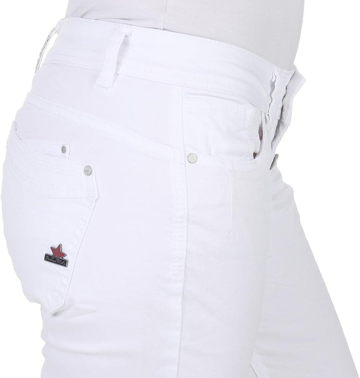 Buena Vista Jeans Hosen Damen - Malibu 7/8 - Beinabschluss gesäumt - Stretch Twill - White - Gr. S