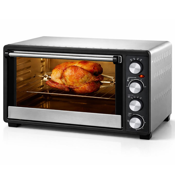 Syntrox 30 l Kleiner Mini Backofen Lasale | Miniofen | Pizzaofen | Pizzabackofen, 1500 Watt, 30 Lite