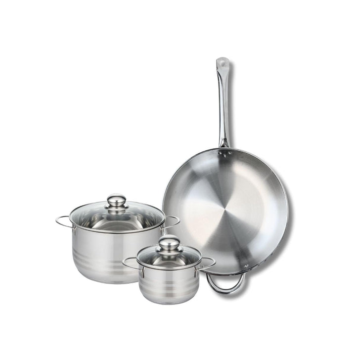 ELO 9873150 Kochgeschirr-Set, 3-teilig, 1 Bratpfanne 32 cm und 2 Kochtöpfe 14 und 20 cm Elo Profi, g