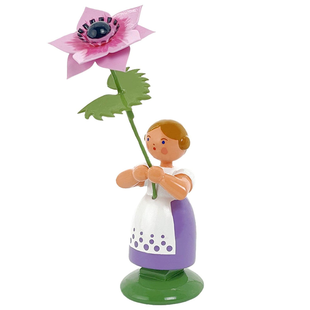 Seiffener Volkskunst Jan Legler | Wiesenblumenmädchen Blumenkinder | Handwerkskunst aus dem Erzgebir